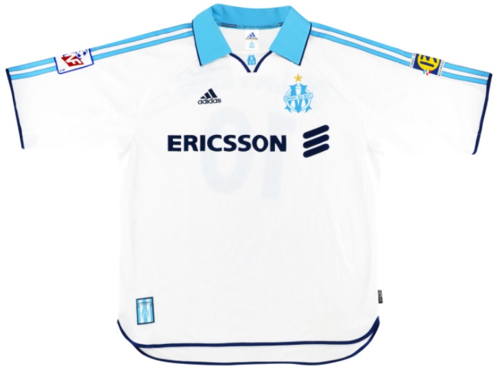 Camisa retro Adidas Olympique de Marseille 1999 2000 I jogador